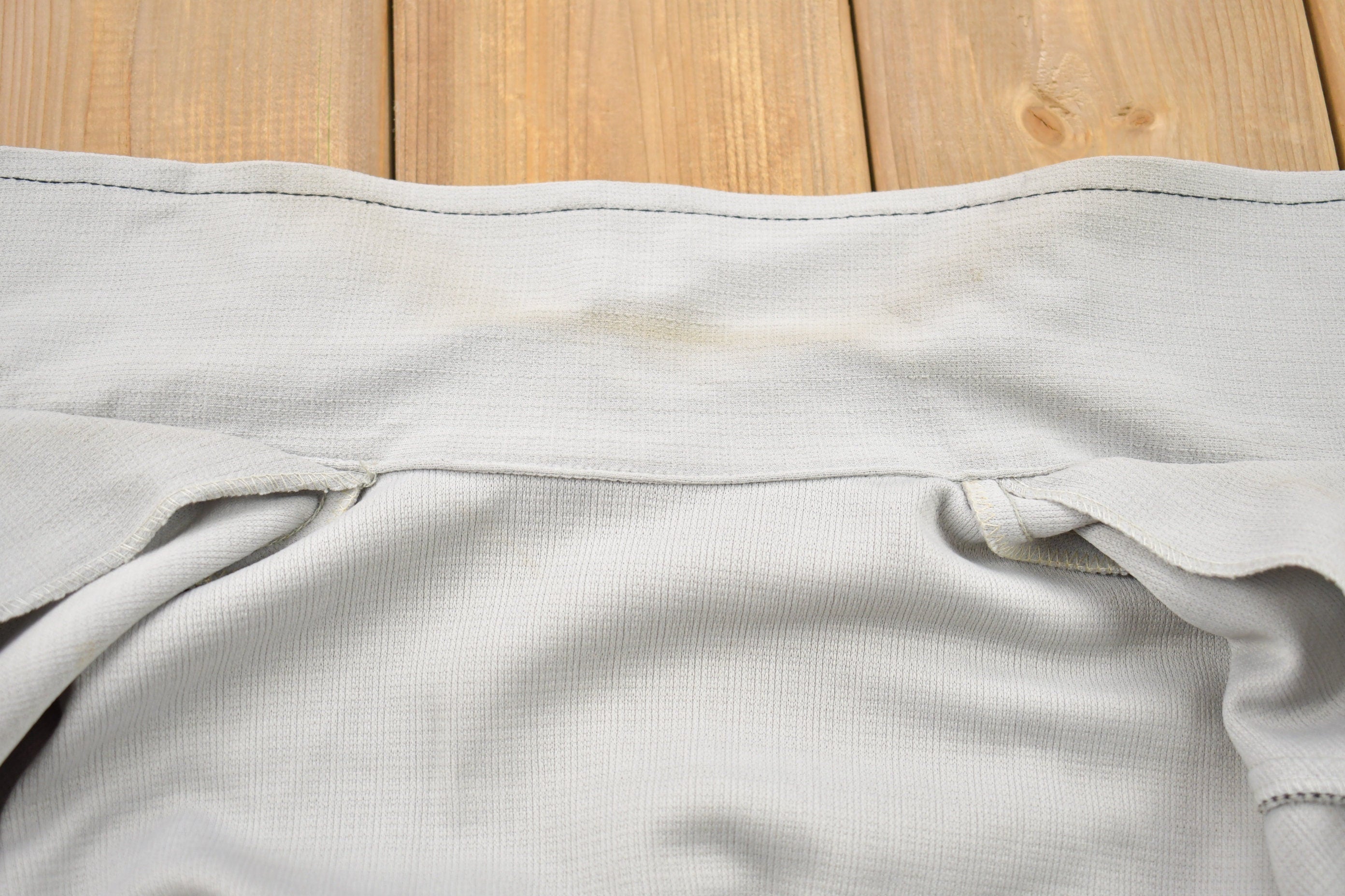 Vintage 1970s Blank Grey Button Up Shirt