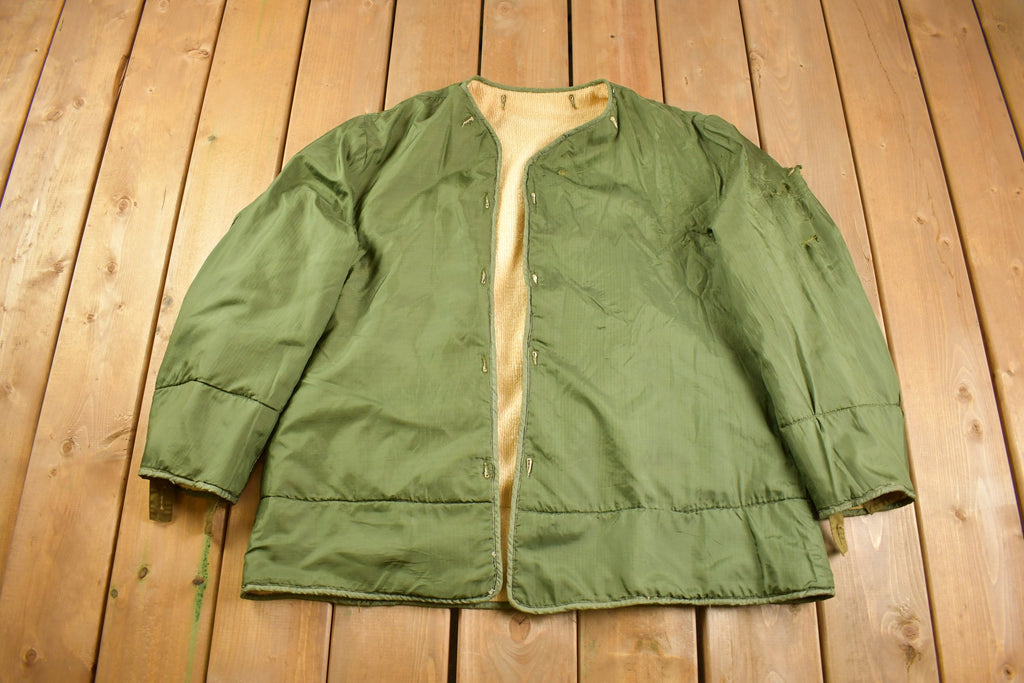 Vintage 1951 100% Wool Lining Authentic Military Parka Jacket Liner