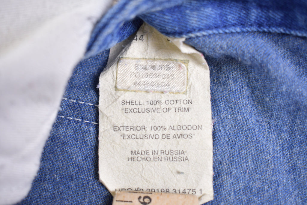 Vintage 1970s Big Smith Cut Off Jean Overalls Size 44 x 24
