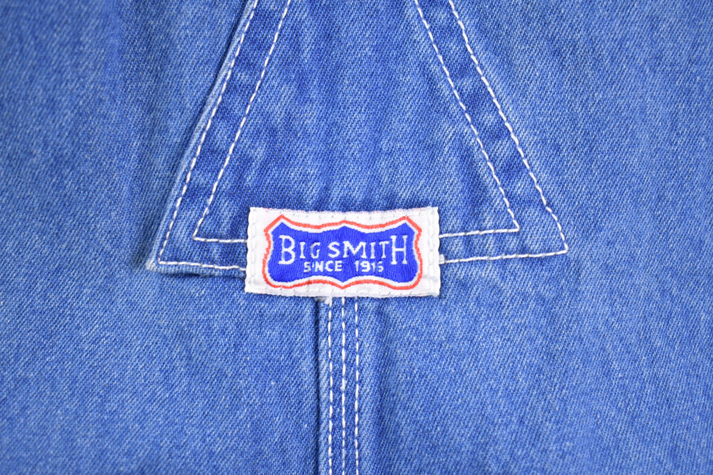 Vintage 1970s Big Smith Cut Off Jean Overalls Size 44 x 24