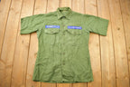 Vintage 1967 OG-107 US Air Force Military Sateen Shirt