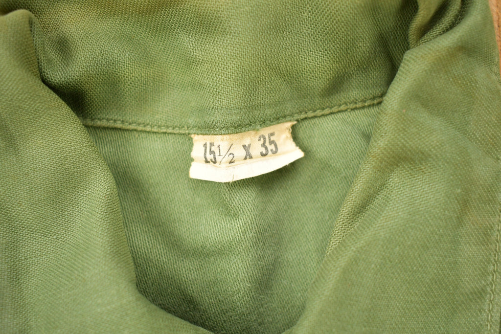 Vintage 1967 OG-107 US Air Force Military Sateen Shirt