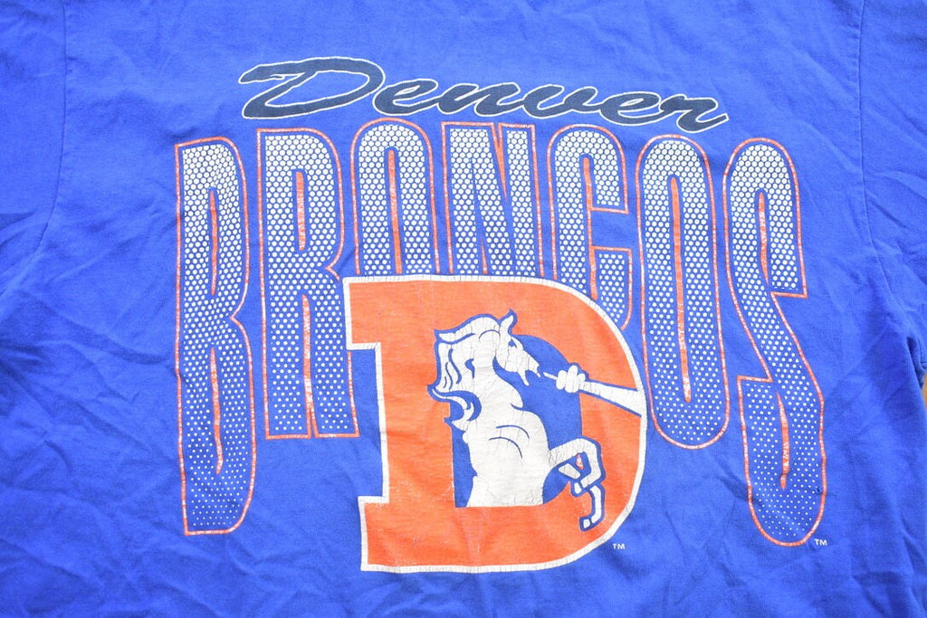 Vintage 1990s Team Rated Denver Broncos MLB Graphic T-Shirt