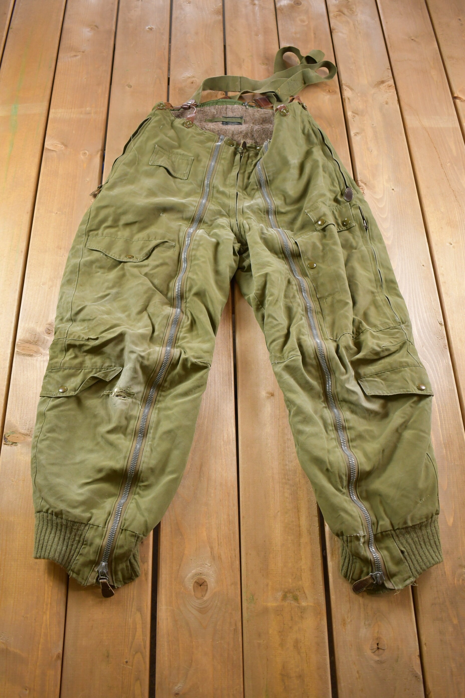 Vintage 1944 US Army Air Force Pants With Straps Size 32 Large