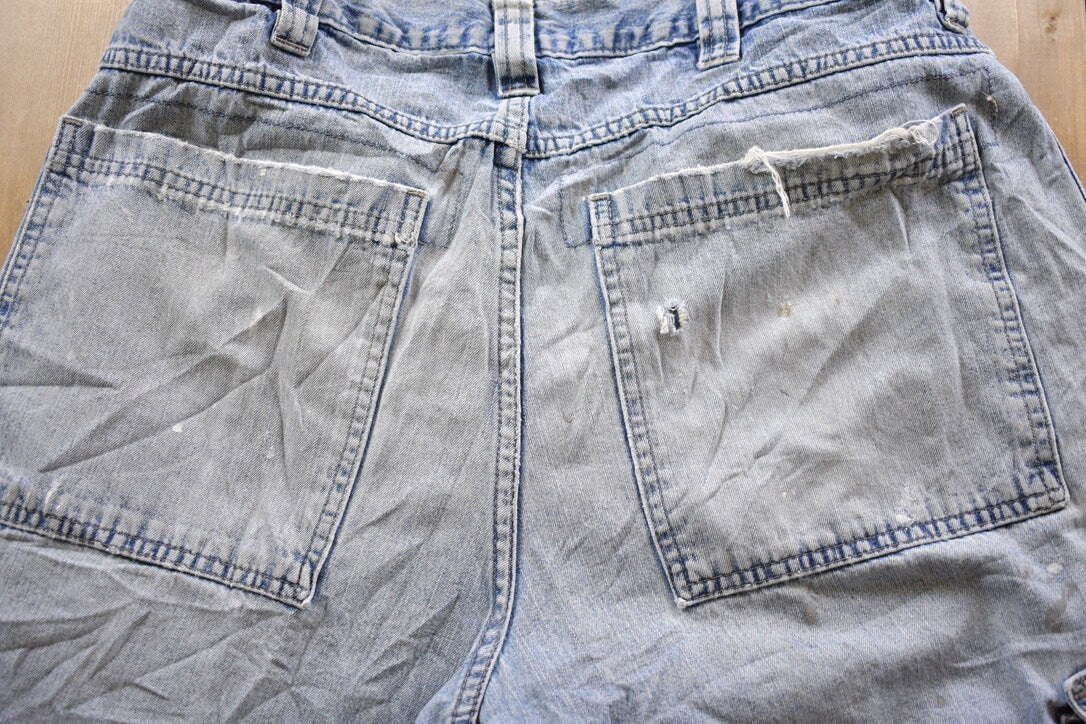 Vintage 1970s Distressed Wrangler Denim Jeans Size 34 x 30