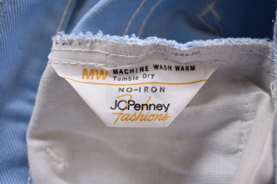 Vintage 1970s Blue JCPenney Denim Pants Size 32 x 30