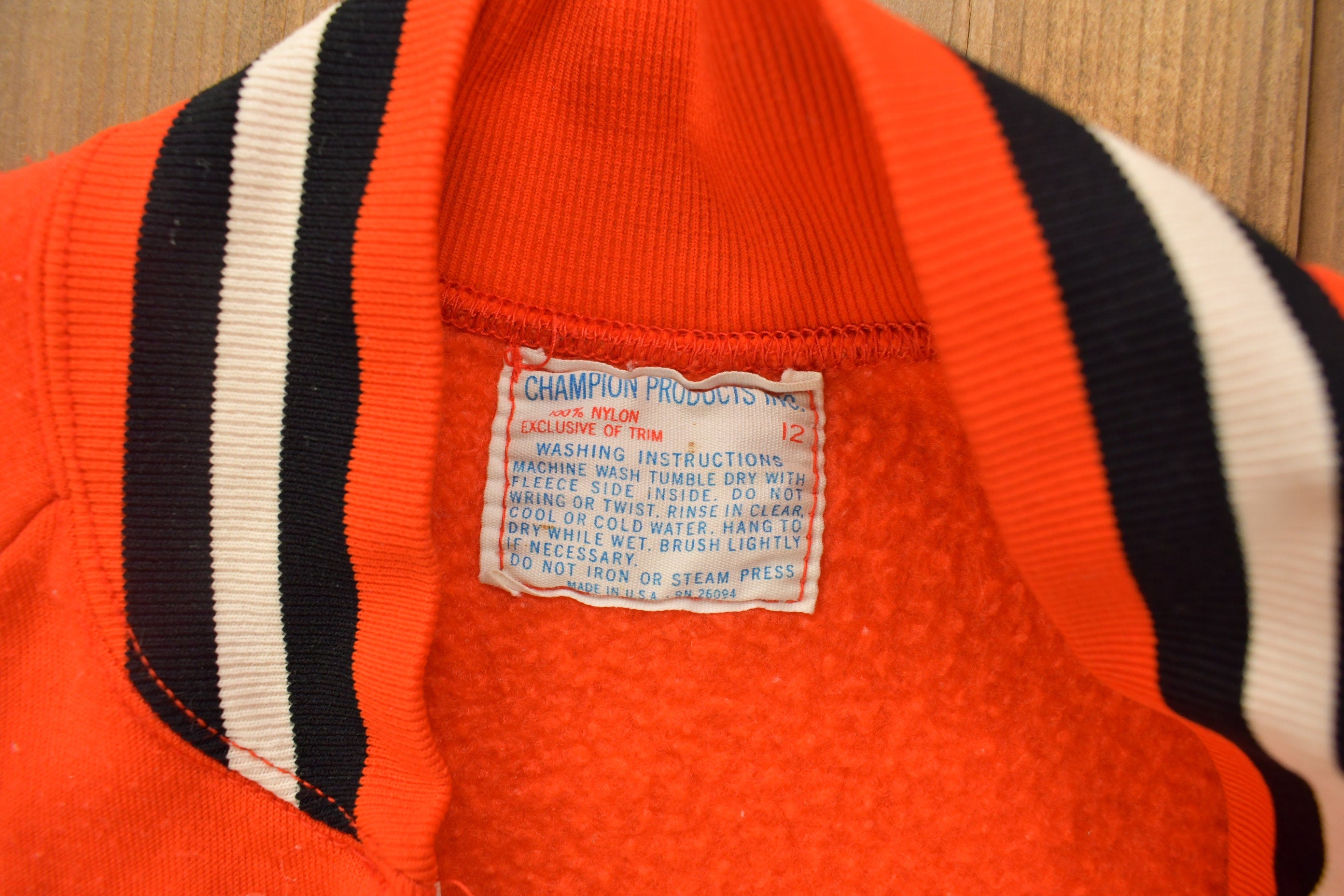 Vintage 1960s Collegiate Vikings Champion Track Jacket