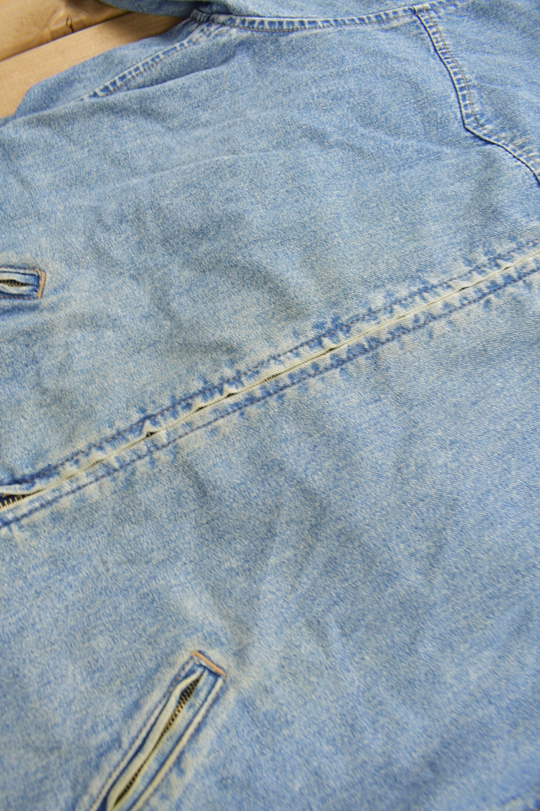 Vintage 1990s Levi's Silver Tab Denim Zip Up Shirt