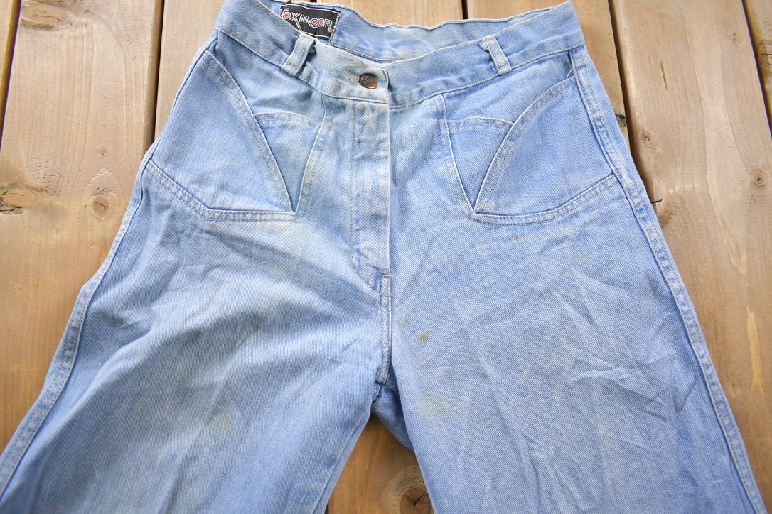 Vintage 1970s FoxMoor Bell Bottom Jeans Size 28 x 32.5