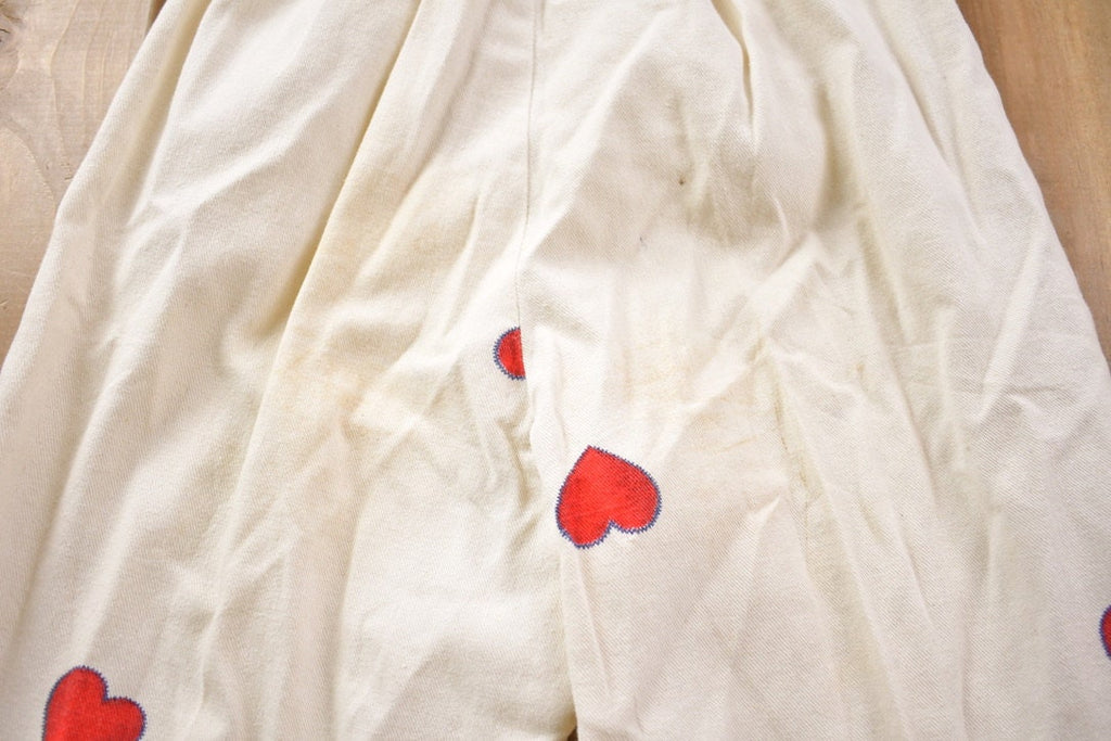 Vintage 1970s Hearts Pants And Vest Set