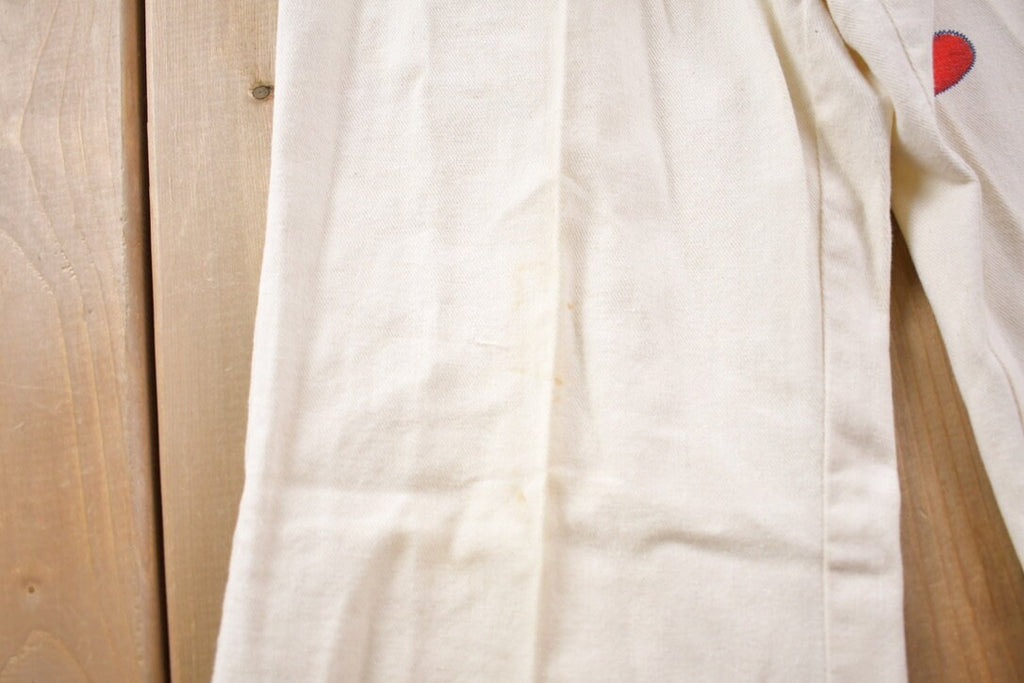 Vintage 1970s Hearts Pants And Vest Set