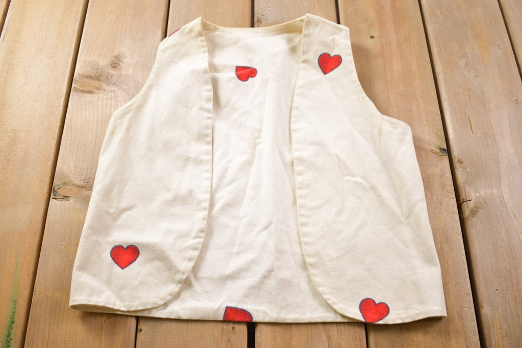 Vintage 1970s Hearts Pants And Vest Set