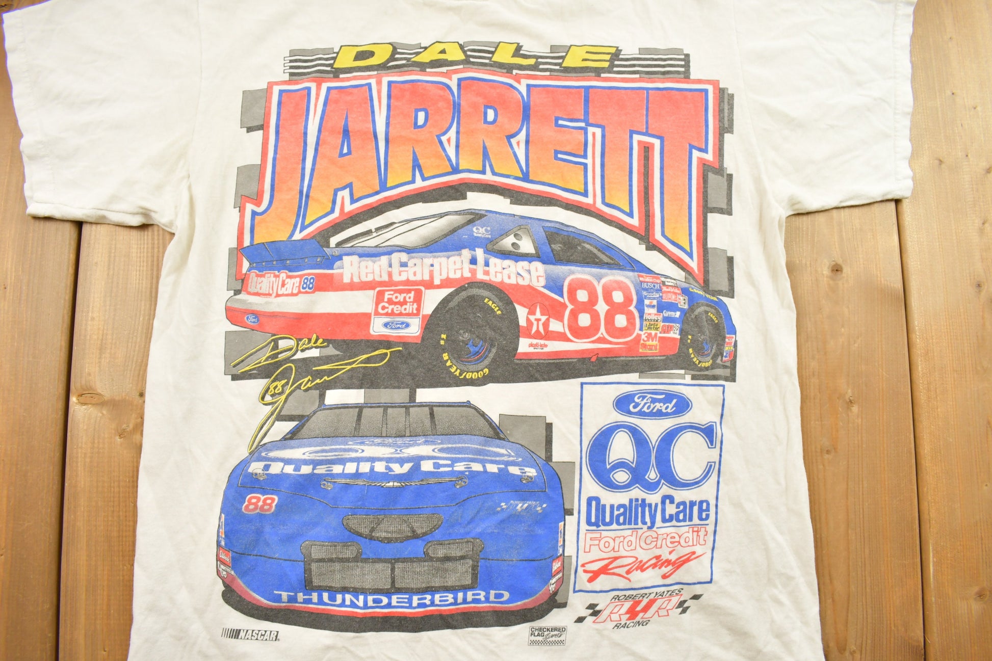 Vintage 1990s Dale Jarrett NASCAR Racing T-Shirt