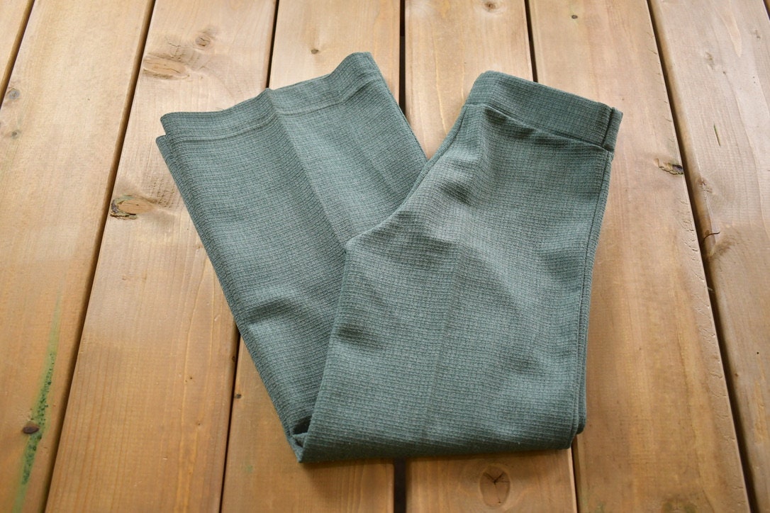 Vintage 1970s Bit And Pieces Youth Bell Bottom Trousers Size 22 x 22.5