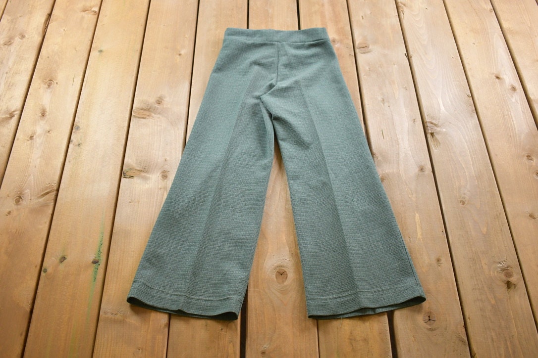 Vintage 1970s Bit And Pieces Youth Bell Bottom Trousers Size 22 x 22.5