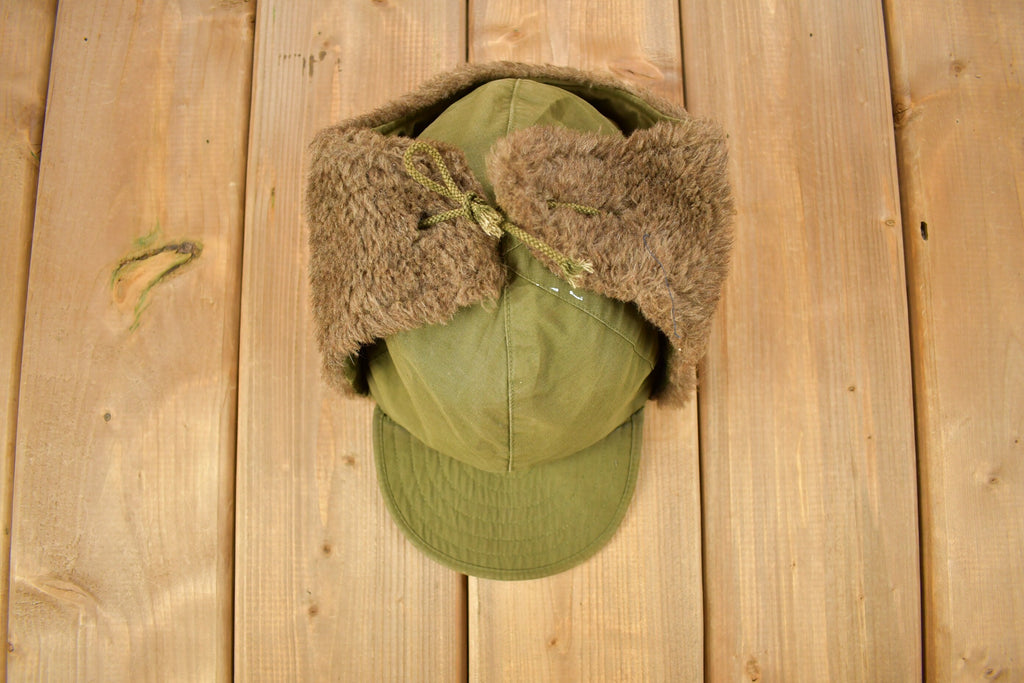 Vintage 1953 US Military Pile Field Cap Hat Size 7 1