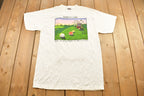 Vintage 1990s "When I Die Bury My Balls Next To The Old Bag" Graphic Golf T Shirt