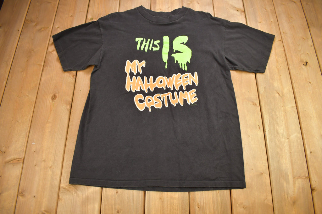 Vintage 1990s "This Is My Halloween Costume" Stanley Desantis Graphic T Shirt
