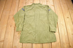 Vintage 1960s OG-107 US Air Force Military Sateen Shirt