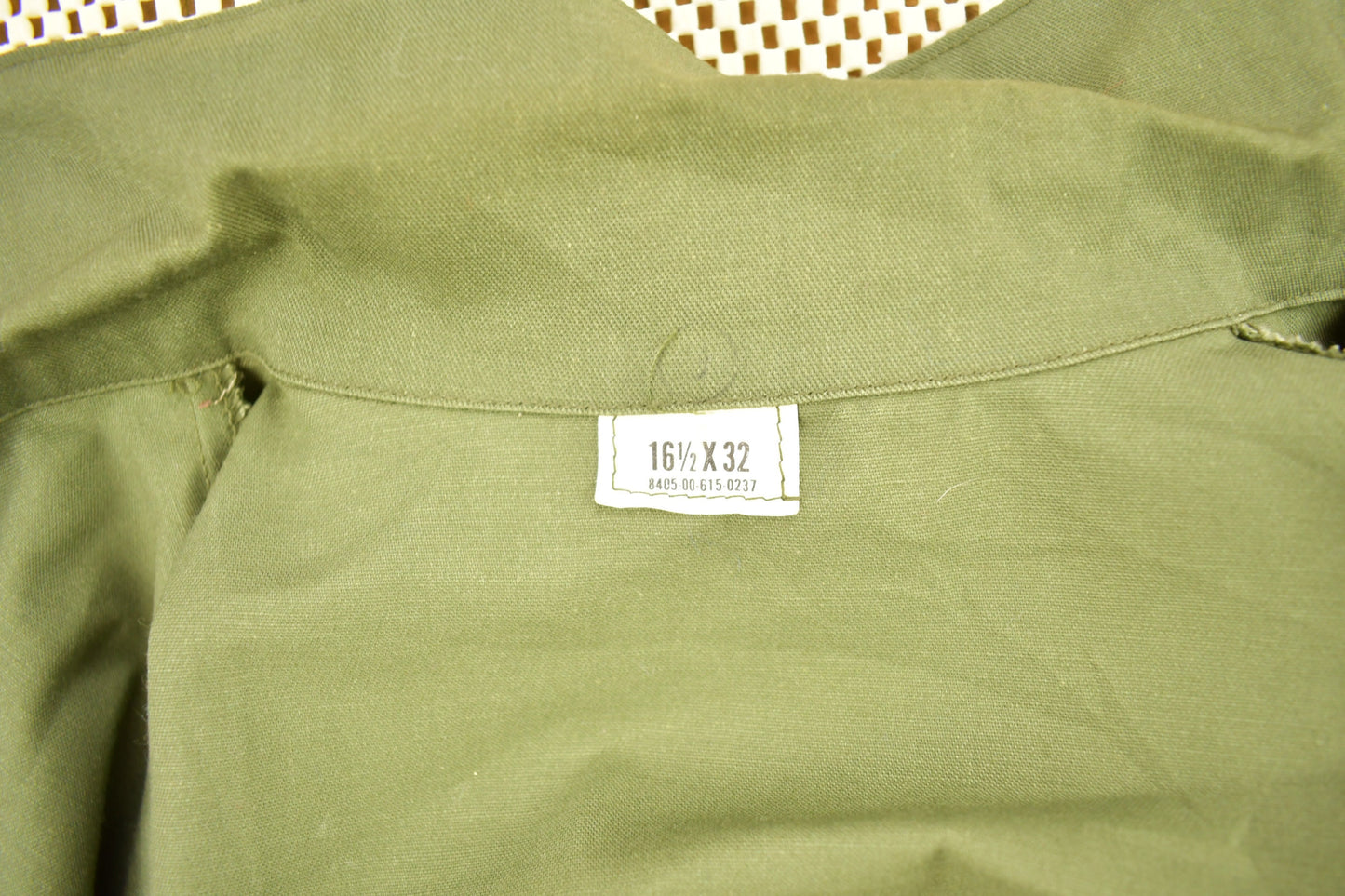 Vintage 1987 OG-507 US Air Force Military Sateen Shirt / US Army Green / Patchwork / Combat Shirt / Nicholson