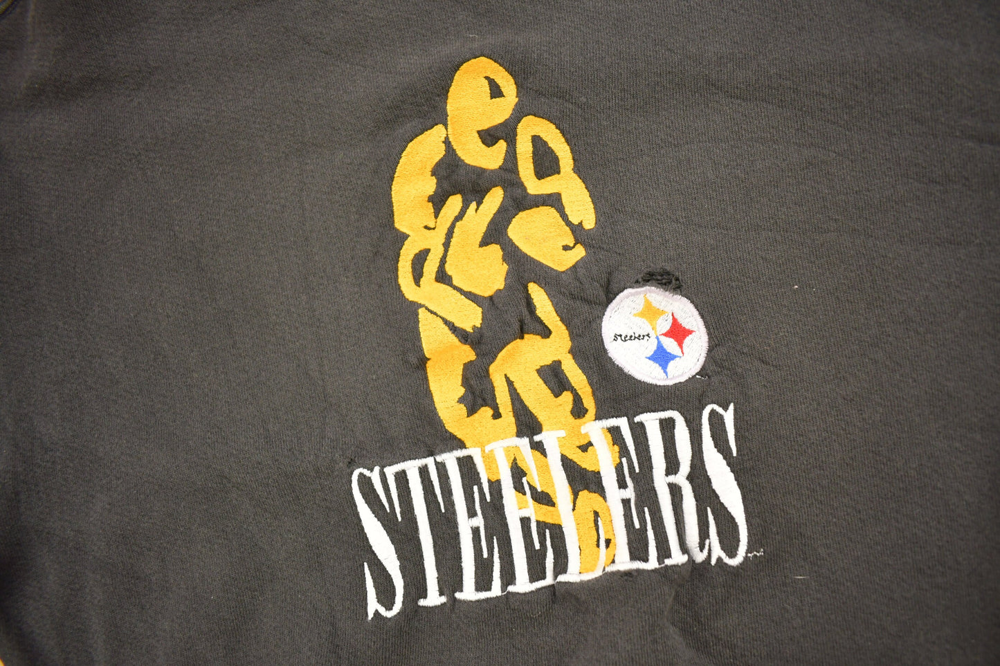 Vintage 1990s Pittsburgh Steelers NFL Crewneck Sweatshirt / Legends / Embroidered / Sportswear / Athleisure / Made In USA