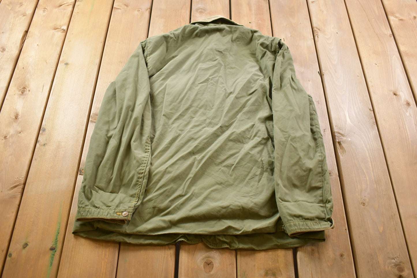 Vintage 1970s Military Cold Weather Field Coat / Button Up Jacket / US Army Green / Vintage Army / Streetwear Fashion / Army Jacket