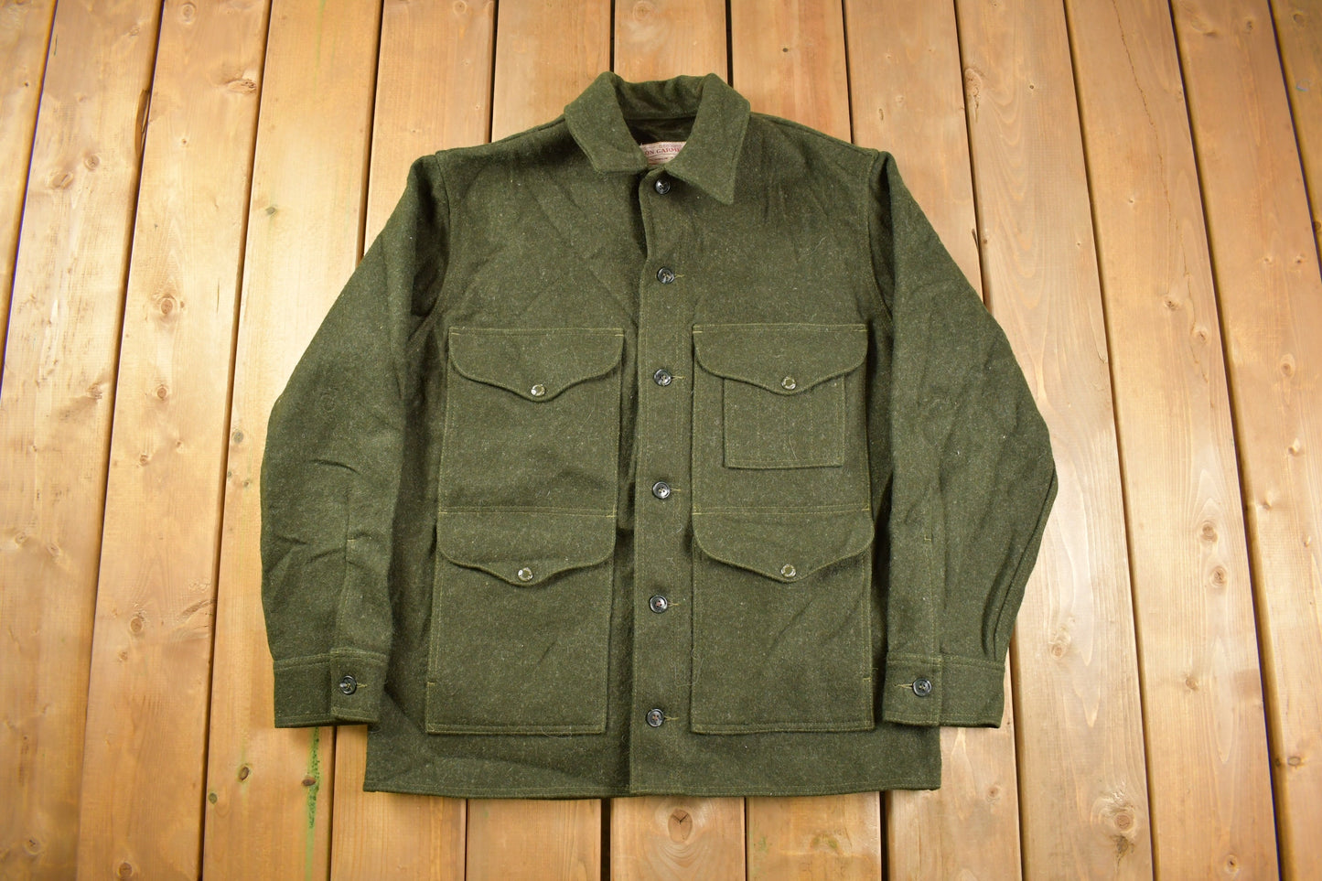 Vintage 1980s Filson Mackinaw Wool Cruiser Jacket 100% Wool Jacket