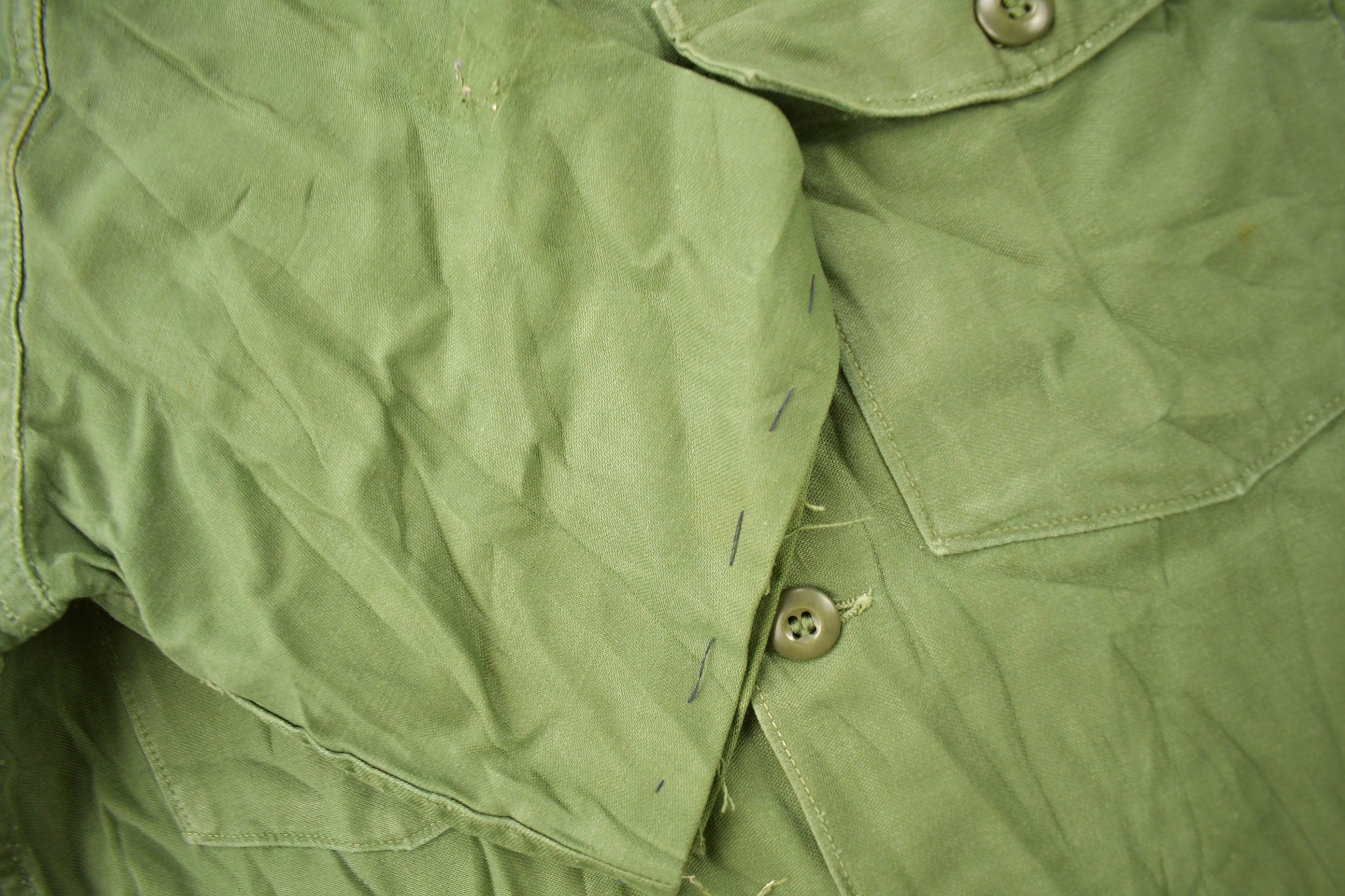 Vintage 1967 OG-107 US Air Force Military Sateen Shirt
