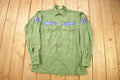 Vintage 1960s OG-107 US Air Force Military Sateen Shirt