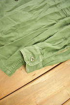 Vintage 1960s OG-107 US Air Force Military Sateen Shirt
