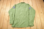 Vintage 1960s OG-107 US Air Force Military Sateen Shirt