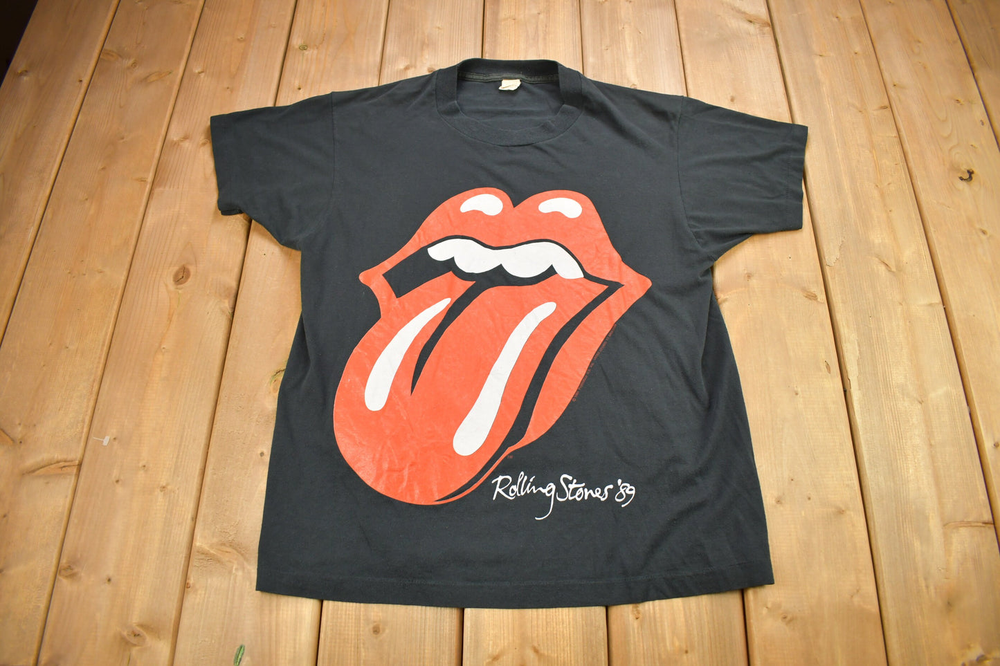 Vintage 1989 The Rolling Stones The Canadian Tour Band T-shirt / Band Tee / Single Stitch / Made in Canada / Music Promo / Premium Vintage