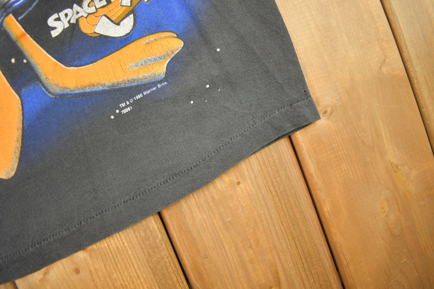 Vintage 1996 Looney Tunes Space Jam Long Sleeve Graphic T-Shirt / Single Stitch / Made In USA / All Over Print / Warner Bros