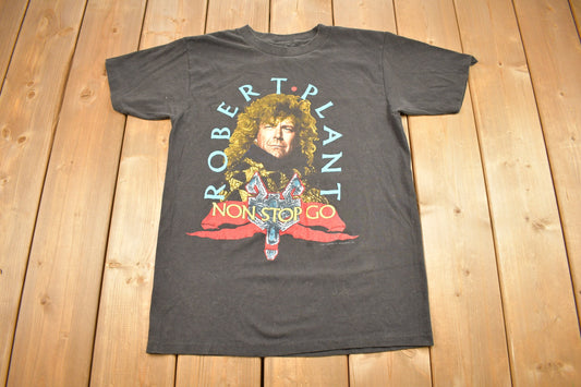 Vintage 1988 Non Stop Go World Tour Robert Plant T-shirt / Band Tee / Single Stitch / Made in USA