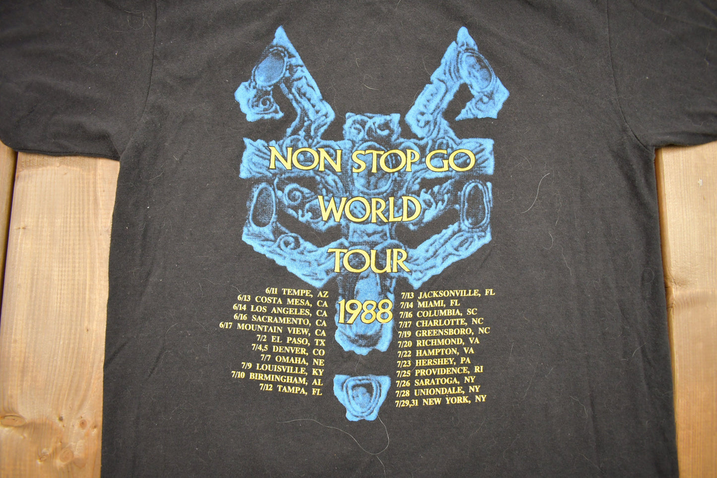 Vintage 1988 Non Stop Go World Tour Robert Plant T-shirt / Band Tee / Single Stitch / Made in USA