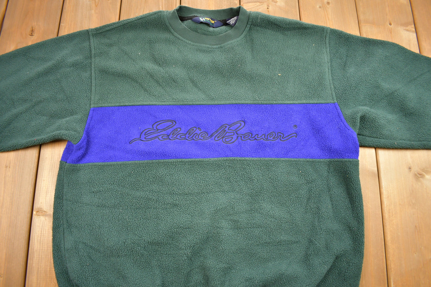 Vintage 1990s EB-TEK Eddie Bauer Fleece Crew Neck Sweater / Sportswear / 90s Sweater / Streetwear / Outdoorsman / Made In Canada