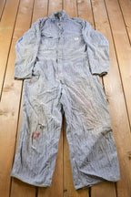 Vintage 1970s Distressed Big Mac Jumpsuit Size Medium