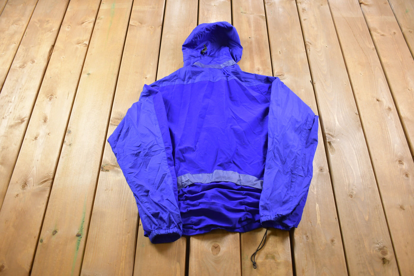 Vintage 1990s Patagonia Hooded Windbreaker / Rain Jacket / Brand Logo / Spring Summer / Outerwear Jacket / Streetwear Fashion / Full Zip