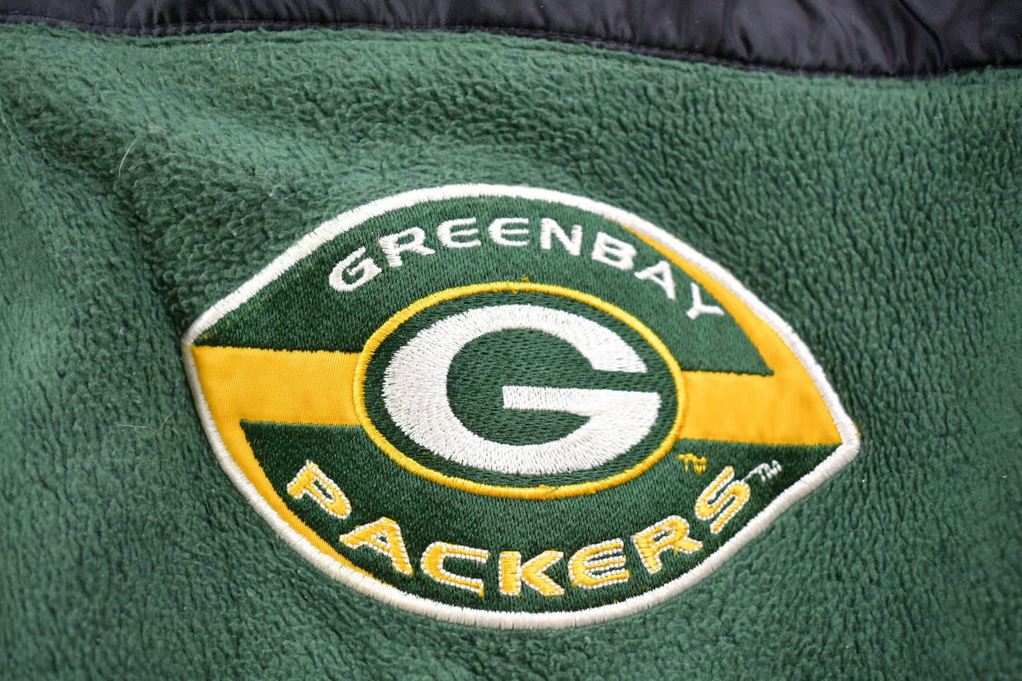 Vintage 1990s Green Bay Packers Logo  Full Zip Fleece Mirage Jacket / Vintage Mirage / Streetwear / 1990s NFL / Embroidered / Outerwear