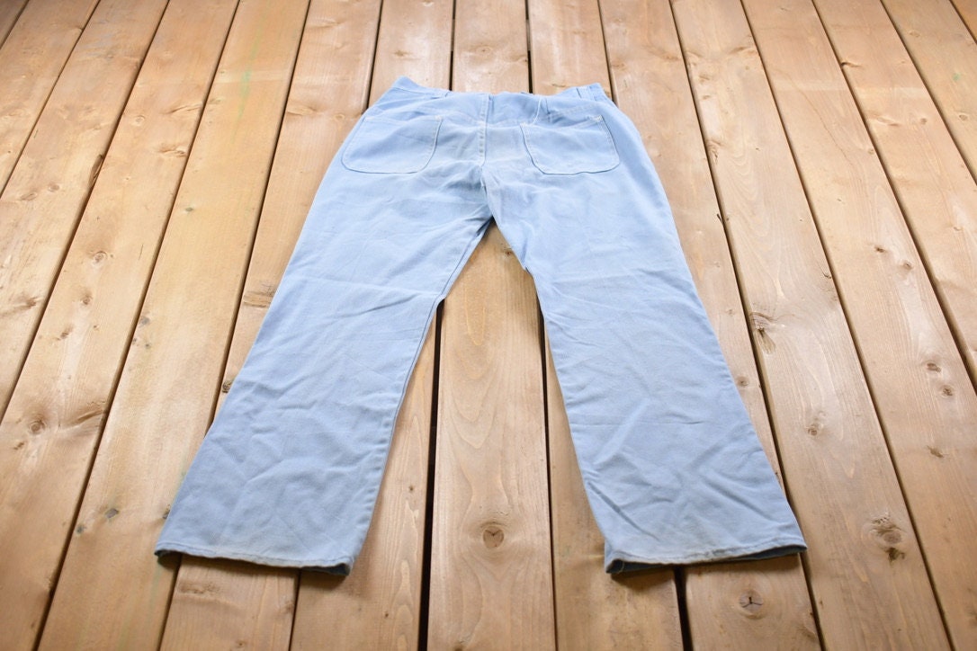 Vintage 1970s Blue JCPenney Denim Pants Size 32 x 30