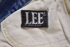 Vintage 1970s Distressed Lee Bell Bottom Jeans Size 28 x 33
