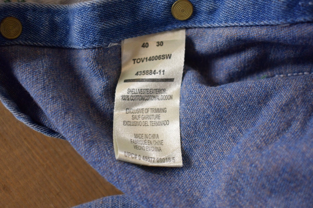 Vintage 1990s Liberty Denim Jean Overalls Size 40