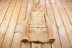 Vintage 1970s Crochet Knit Suede Full length Hooded Light Jacket