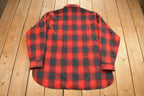 Vintage 1980s Woolrich Buffalo Plaid Flannel Button Up Shirt