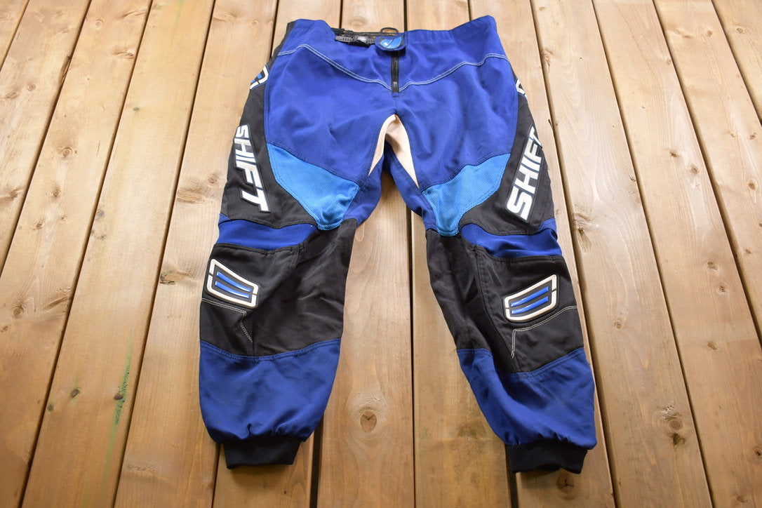 Vintage 1990s Shift Motocross Pants Size 34 x 28.5 / Streetwear / Dirt Biking Pants / Racing Pants / Distressed