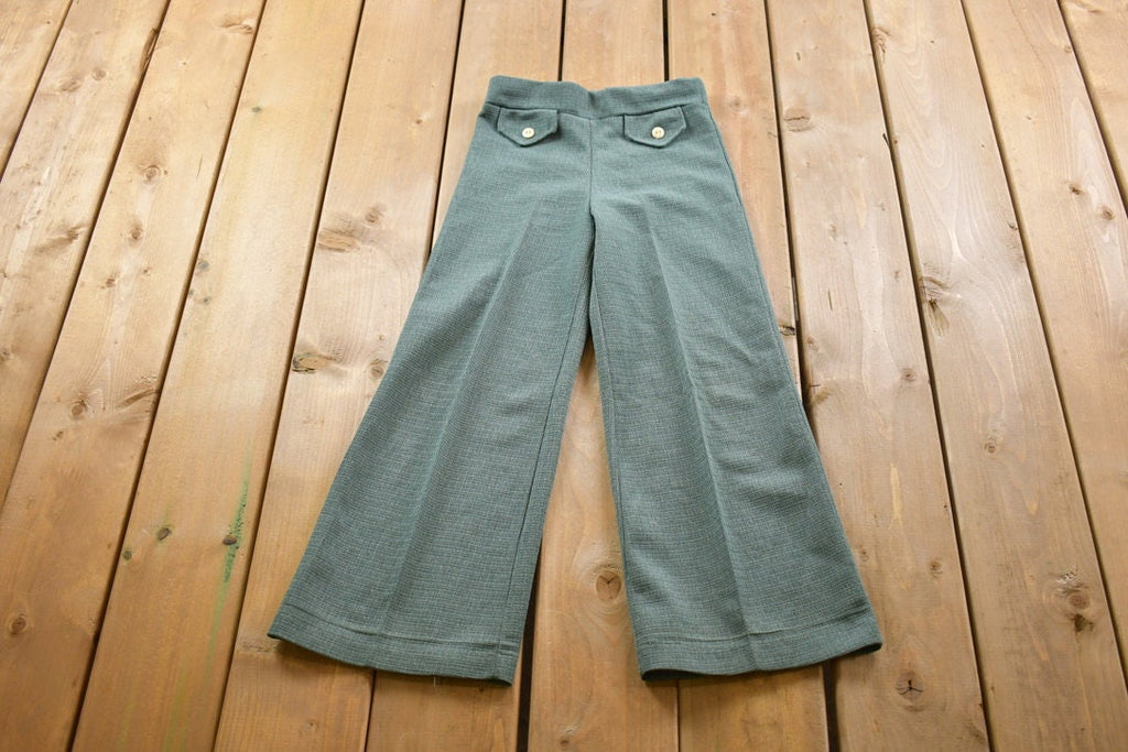 Vintage 1970s Bit And Pieces Youth Bell Bottom Trousers Size 22 x 22.5
