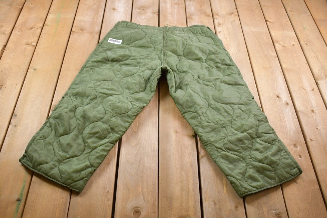 Vintage 2000 US Army Green Liners Size 38 x 25  / Streetwear / Army Pants / Military Pant&#39;s / Vintage Liners / True Vintage