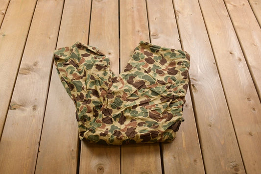 Vintage 1990s Duck Camouflage Hunting Pants Size 38 x 27.5 / Streetwear / Nature / Outdoorsman / Vintage Duck Camo / Essentials