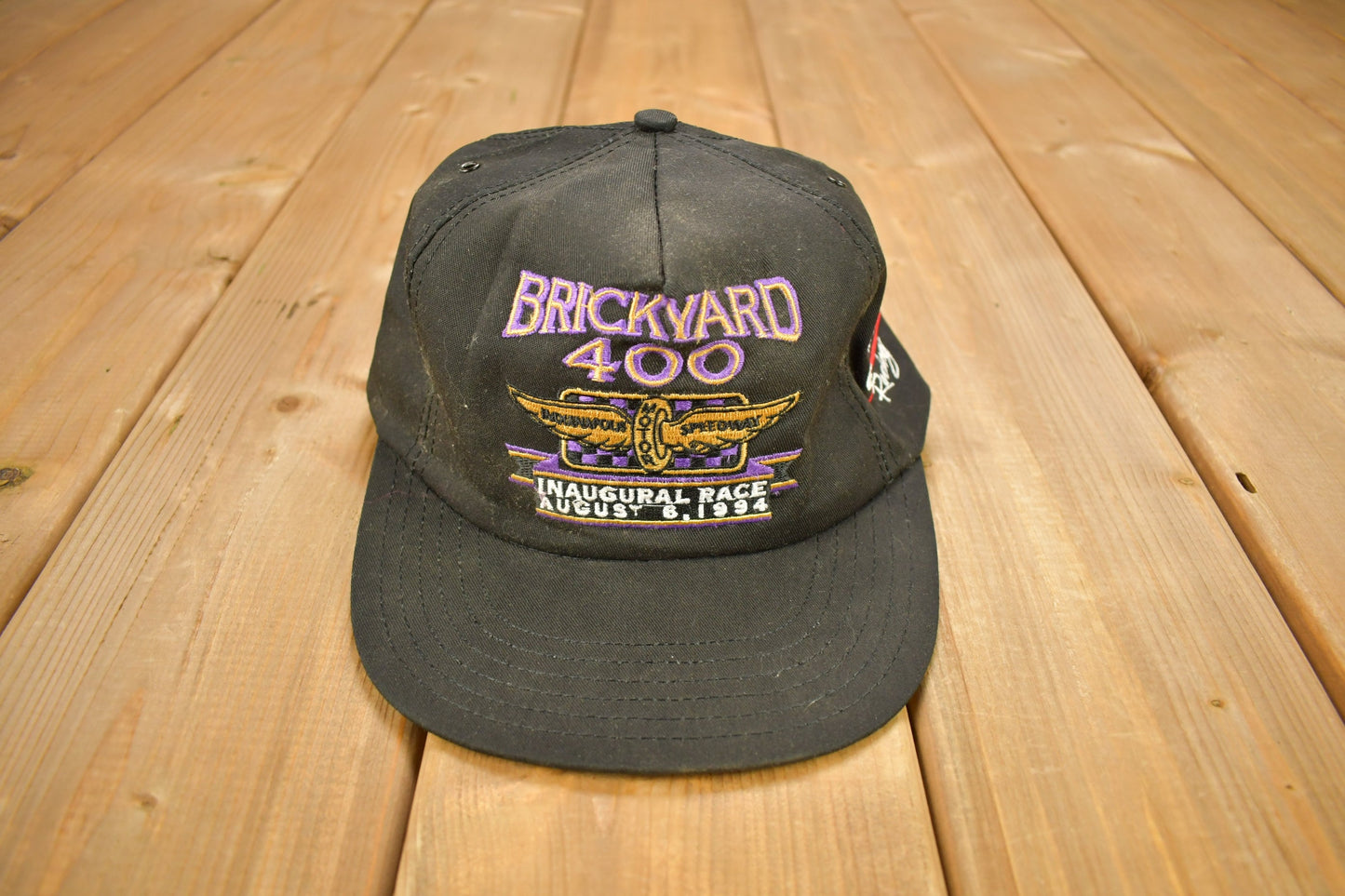 Vintage 1994 Brickyard 400 Inaugural Race Snap Back Hat / OSFA / 90s Snap Back / Vintage Hat / Embroidered / 2 Tone