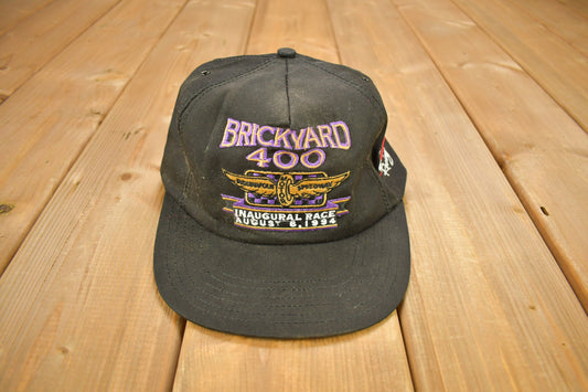 Vintage 1994 Brickyard 400 Inaugural Race Snap Back Hat / OSFA / 90s Snap Back / Vintage Hat / Embroidered / 2 Tone